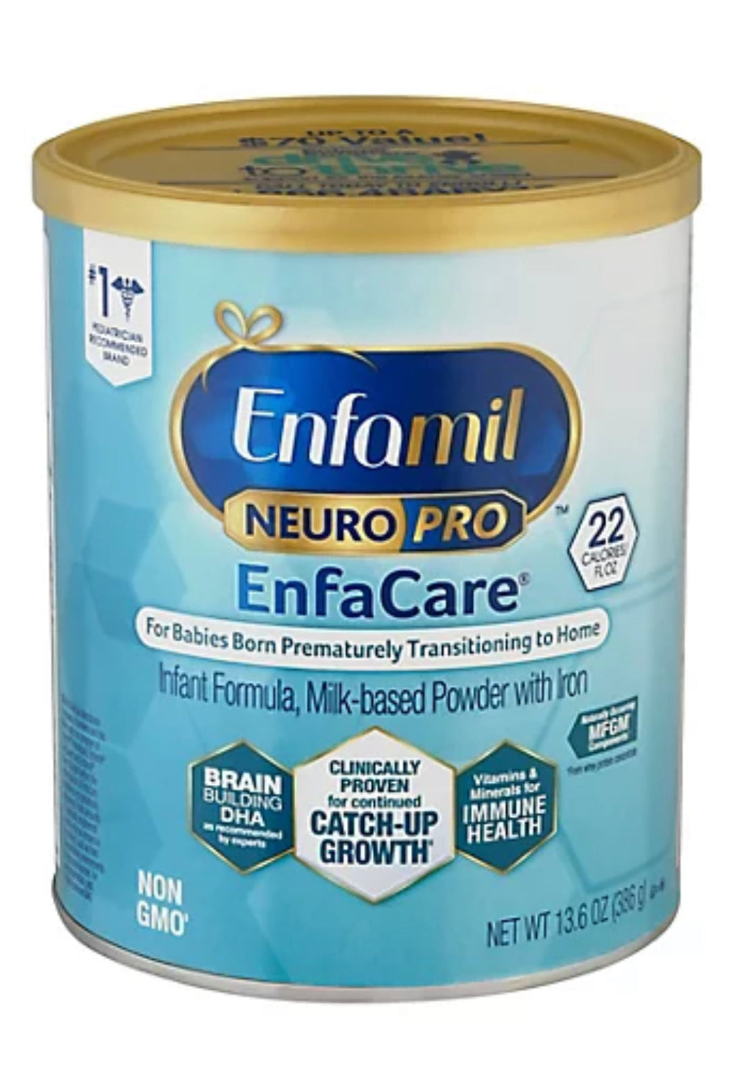 Enfamil EnfaCare Premature Baby Formula Milk Based with Iron, Powder
